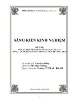 SKKN  một số biện pháp quản lí nhằm nâng cao năng lực sử dụng công nghệ thông tin cho giáo viên trường THPT 