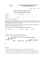 Đơn tham gia hệ thống liên ngân hàng