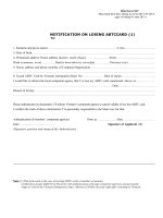 Mẫu X07: Giấy trình báo mất thẻ ABTC ở nước ngoài