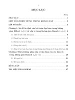 Chỉnh hoá bài toán lấy đạo hàm trong không gian hilbert và không gian banach