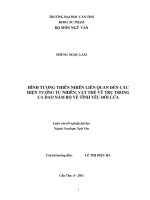 Hình tượng thiên nhiên liên quan đến các hiện tượng tự nhiên, vật thể vũ trụ trong ca dao nam bộ về tình yêu đôi lứa