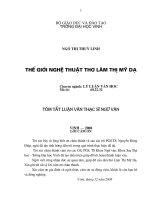 Thế giới nghệ thuật thơ lâm thị mỹ dạ