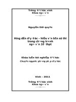Hướng dẫn dạy học   hiểu văn bản sử thi trong chương trình ngữ văn 10 THPT  luận văn tốt nghiệp đại học