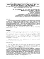 NGHIÊN cứu CÔNG NGHỆ hàn đắp PHỤC hồi CHI TIẾT TRÒN XOAY BẰNG hàn lăn tự ĐỘNG với dây THÉP hợp KIM 