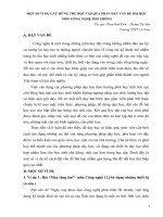 skkn MỘT SỐ VÍ DỤ GÂY HỨNG THÚ HỌC TẬP QUA PHẦN ĐẶT VẤN ĐỀ BÀI HỌC MÔN CÔNG NGHỆ PHỔ THÔNG