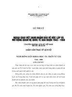 Ngoại giao việt nam nhằm bảo vệ độc lập và mở rộng quan hệ quốc tế giai đoạn 1945   1950