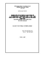 Nghiên cứu sự tạo phức đa ligan trong hệ1   (2 pyridylazo)  2  naphthol (pan)  Fe(III)   SCN bằng phương pháp chiết   tr