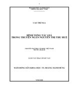 Hình tượng tác giả trong truyện ngắn nguyễn thị thu huệ