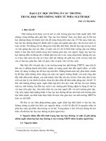 Bạo lực học đường ở các trường THPT nhìn từ phía người học (ths  lê thị hiền)