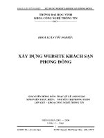 Xây dựng website khách sạn phương đông