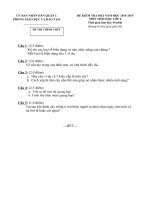 Đề thi học kì i môn sinh học 6 quận 1 thành phố hồ chí minh năm học 2014   2015(có đáp án)