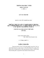 Những thuận lợi và khó khăn trong quá trình hợp tác và hội nhập AFTA của các quốc gia đông nam á