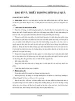 BAO BÌ VÀ THIẾT BỊ ĐÓNG HỘP RAU QUẢ