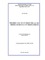 Tìm hiểu tác tử cú pháp thì, là, mà trong số đỏ của vũ trọng phụng