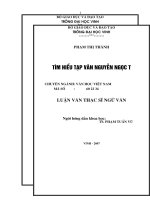 Tìm hiểu tạp văn nguyễn ngọc tư