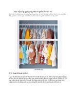 Mẹo sắp xếp gọn gàng cho tủ quần áo của bé 