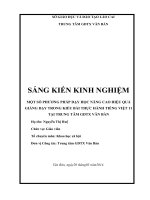 SKKN  một số phương pháp giảng dạy nâng cao hiệu quả giảng dạy trong kiểu bài thực hành tiếng việt 11 tại trung tâm GDTX văn bàn 