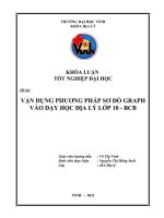 Vận dụng phương pháp sơ đồ graph vào dạy học địa lý lớp 10   ban cơ bản  luận văn tốt nghiệp đại học