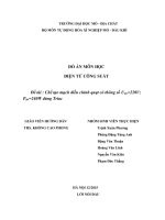 Chế tạo mạch điều chỉnh quạt có thông số Uđm=220V; Pđm=240W dùng Triac