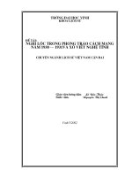 Nghi lộc trong phong trào cách mạng năm 1930   1931 và xô viết nghệ tĩnh