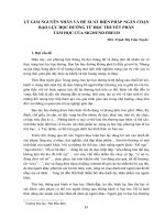 Lý giải nguyên nhân và đề xuất biện pháp ngăn chặn bạo lực học đường từ học thuyết phân tâm học của sigmund freud (ths  trịnh thị cẩm tuyền) 