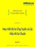Mẹo viết hồ sơ ứng tuyển và các mẫu hồ sơ chuẩn 