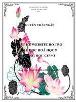 Thiết kế website hỗ trợ dạy học hóa học 9 trung học cơ sở  luận văn thạc sỹ hóa học
