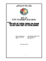Tìm hiểu hệ thống thông tin quang và bài toán thiết kế tuyến quang  luận văn tốt nghiệp đại học