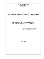 Hệ thống bài tập thuyết tương đối