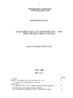 Loại hình tác giả thơ mới 1932   1945 một số đặc trưng cơ bản