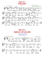 Các bài Tập đọc nhạc THCS