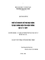 Thiết kế website hỗ trợ hoạt động tự học chương điện tích   điện trường vật lý 11 thpt