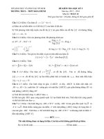 Đề kiểm tra học kì 1 môn toán lớp 12 năm học 2016 trường THPT khai minh TP hồ chí minh