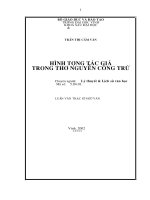 Hình tượng tác giả trong thơ nguyễn công trứ