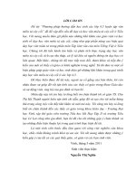 Phương pháp hướng dẫn học sinh các lớp 4,5 luyện tập văn miêu tả cây cối  luận văn tốt nghiệp đại học