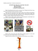 Đề kiểm tra học kì i môn sinh học 8 quận 12 thành phố hồ chí minh năm học 2014   2015(có đáp án)