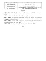 Đề kiểm tra học kì i môn sinh học 7 gò vấp thành phố hồ chí minh năm học 2014   2015(có đáp án)