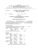 Báo cáo cấp phôi Giấy chứng nhận đăng ký, biển số xe máy chuyên dùng