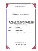 skkn xây dựng và sử dụng hệ thống bài tập phần định luật bảo toàn vật lí lớp 10 THPT nhằm giúp học sinh phát huy tính tích cực nhận thức, rèn luyện tư duy sáng tạo 