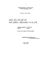 Một số vấn đề về phủ điểm   đếm được và k   lưới