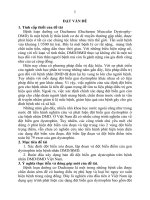 Nghiên cứu xác định đột biến và lập bản đồ đột biến gen dystrophin trên bệnh nhân loạn dưỡng cơ duchenne việt nam (TT)