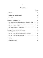 Môđun nửa đơn và v môđun  luận văn thạc sĩ