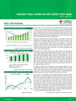 report báo cáo ngành thực phẩm đồ uống 2014