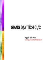 Giảng dạy tích cực   active training 