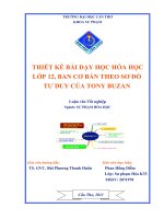 Thiết kế bài dạy học hóa học lớp12, ban cơ bản theo sơ đồ  tư duy của tony buzan