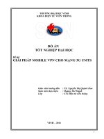 Giải pháp mobile vpn cho mạng 3g UMTS  luận văn tốt nghiệp đại học