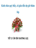 Bài dự thi Tích hợp cấp tỉnh  Ôn tập chương I HH9