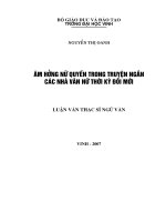 Âm hưởng nữ quyền trong truyện ngắn các nhà văn nữ thời kỳ đổi mới