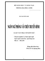 Ngôn ngữ phỏng vấn trên truyền hình