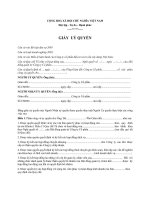 Giấy ủy quyền ký giấy tờ